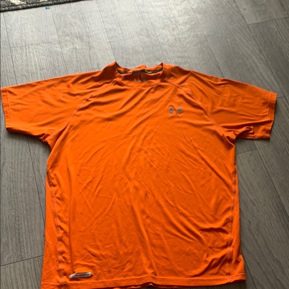 Under Armour Orange Athletic Short Sleeve Tee